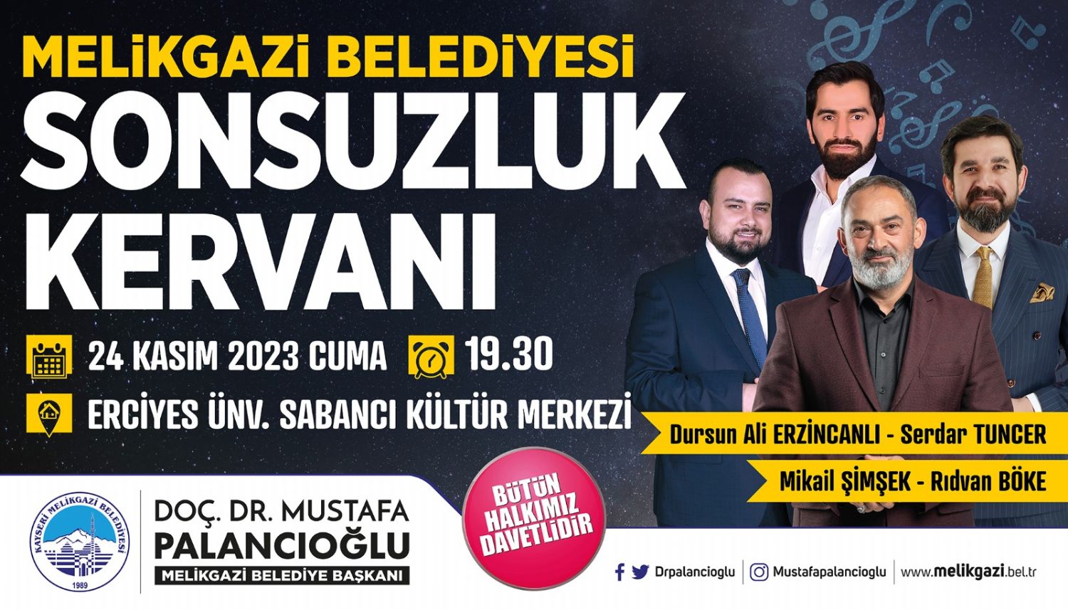 MELİKGAZİ'DE ŞİİR DOLU AKŞAM SİZLERİ BEKLİYOR