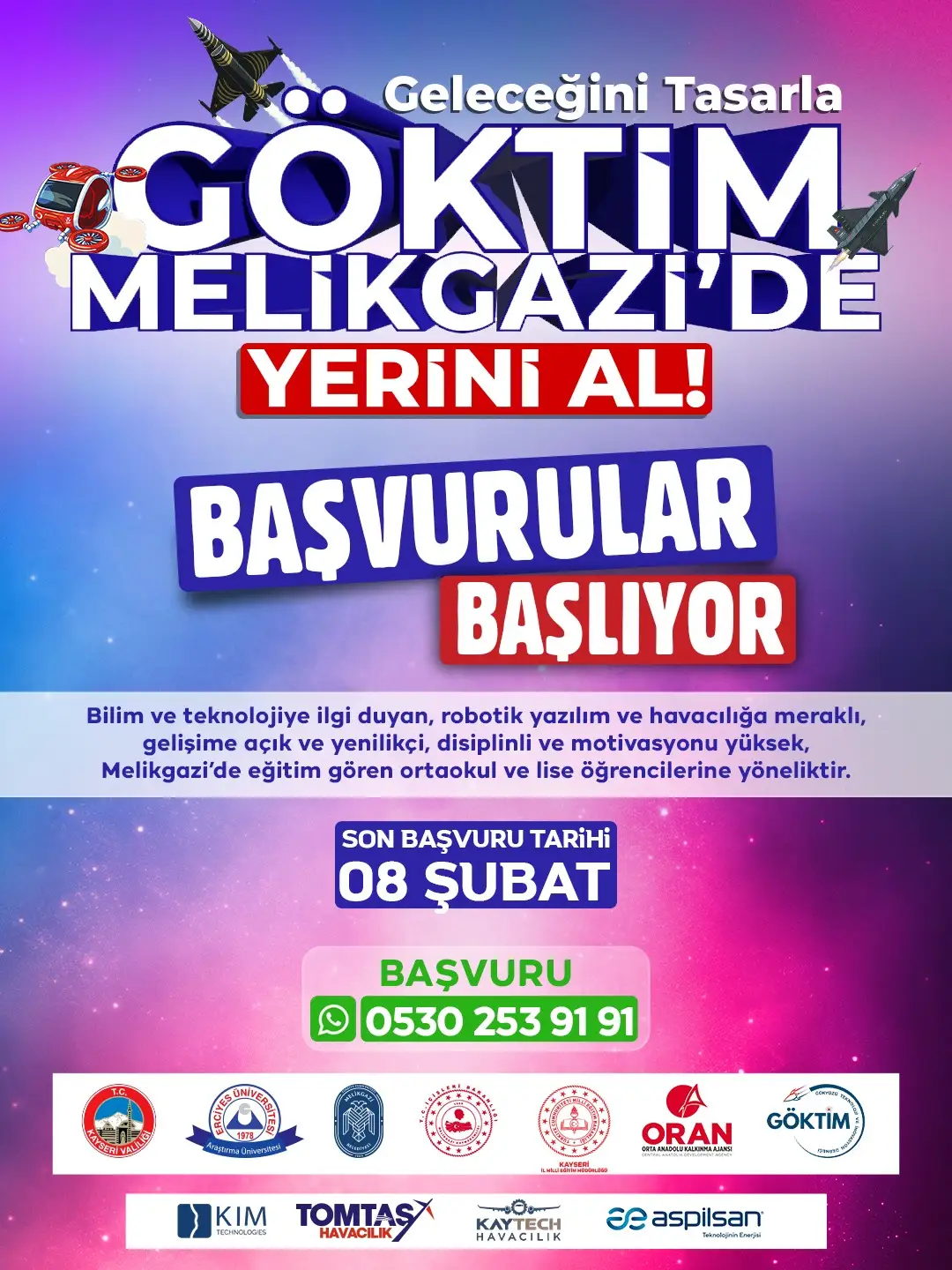 GÖKTİM MELİKGAZİ’DE GELECEĞİN TEKNOLOJİ LİDERLERİ YETİŞECEK